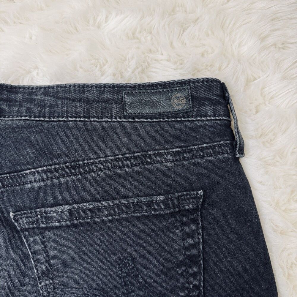 AG ED Adriano Goldschmied Legging Jeans 29 (30x28) Washed Black Distress Womens - Picture 9 of 11